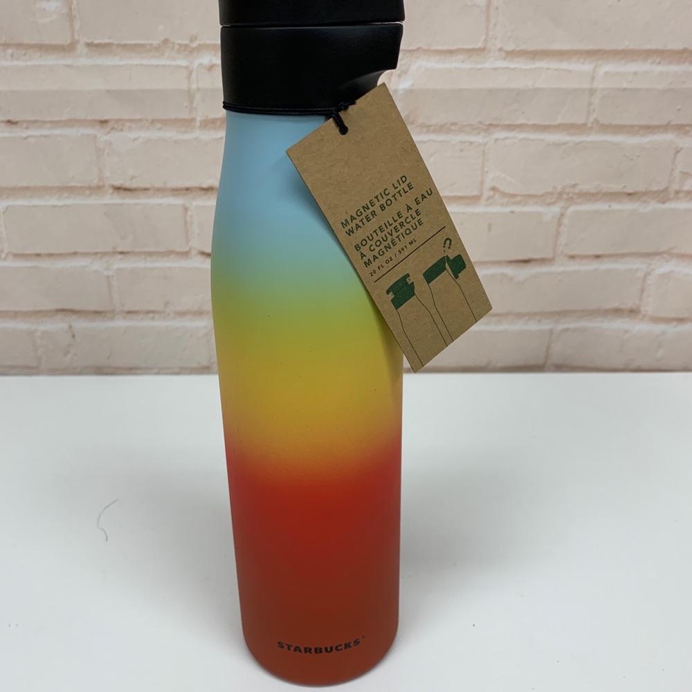 Starbucks Rainbow Ombré Water Bottle New Summer 19 - Picture 2 of 5